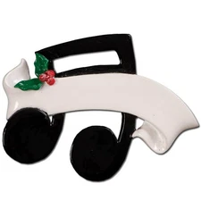 Musical Note Teacher Player Personalized Christmas Tree Ornament