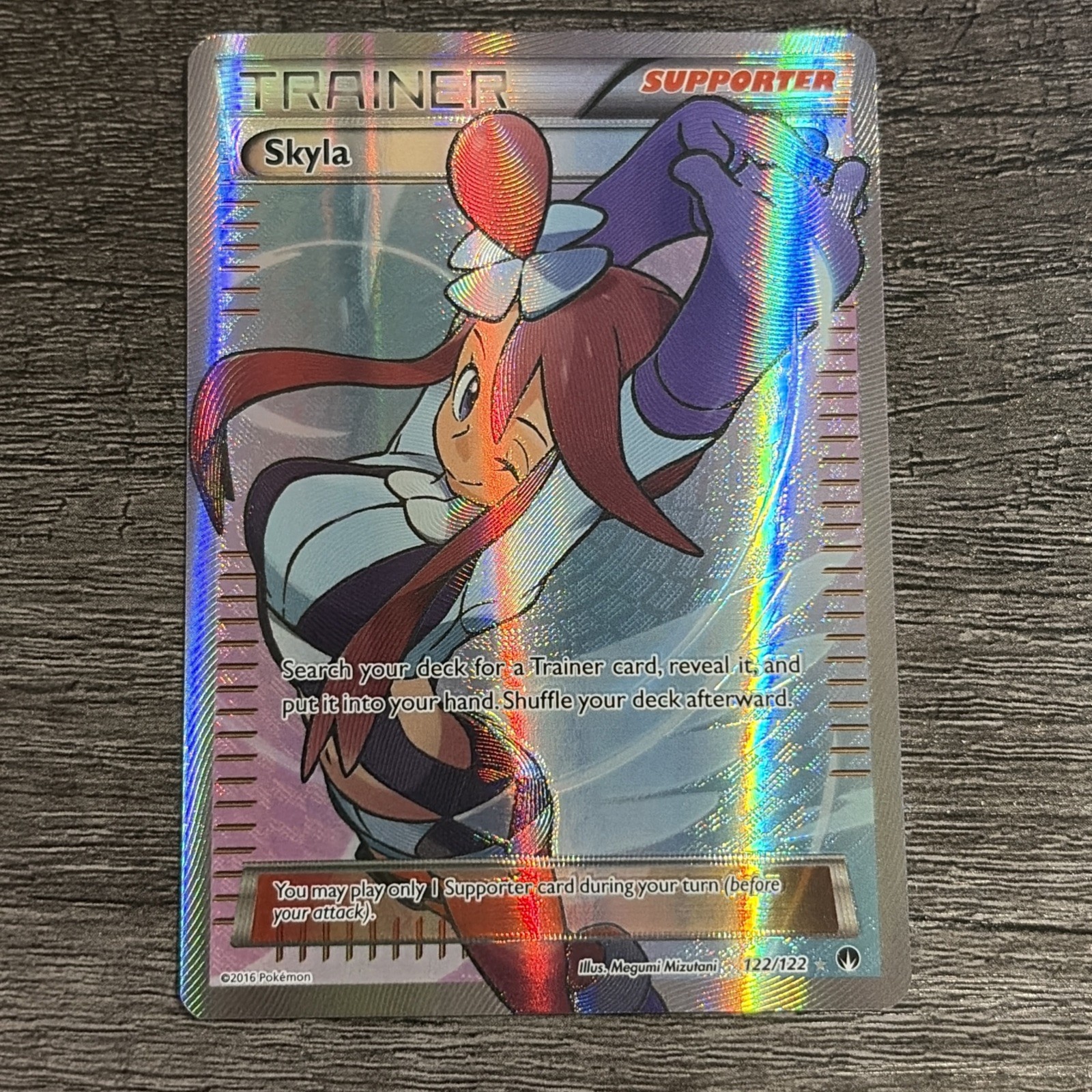 Skyla 122/122 Breakpoint XY Full Art Trainer Holo RARE Pokémon TCG - NM MT