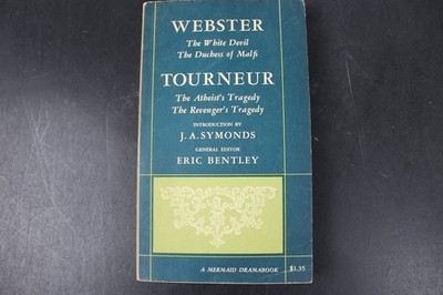 Webster Tourneur Four Plays Hill & Wang Mermaid Dramabook 1956 Drama PB ~VG