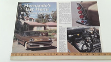 1957 Desoto Adventurer - Hemi - Original 1997 Article