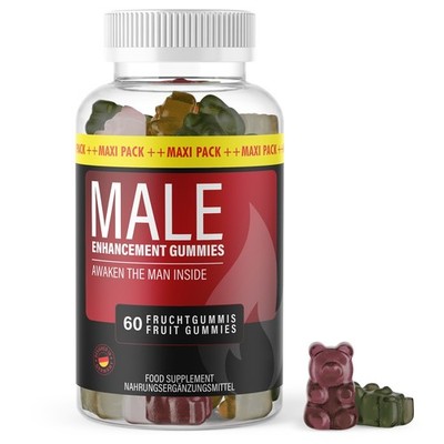MALE Enhancement Gummies | für den aktiven Mann | 60 Fruchtgummies