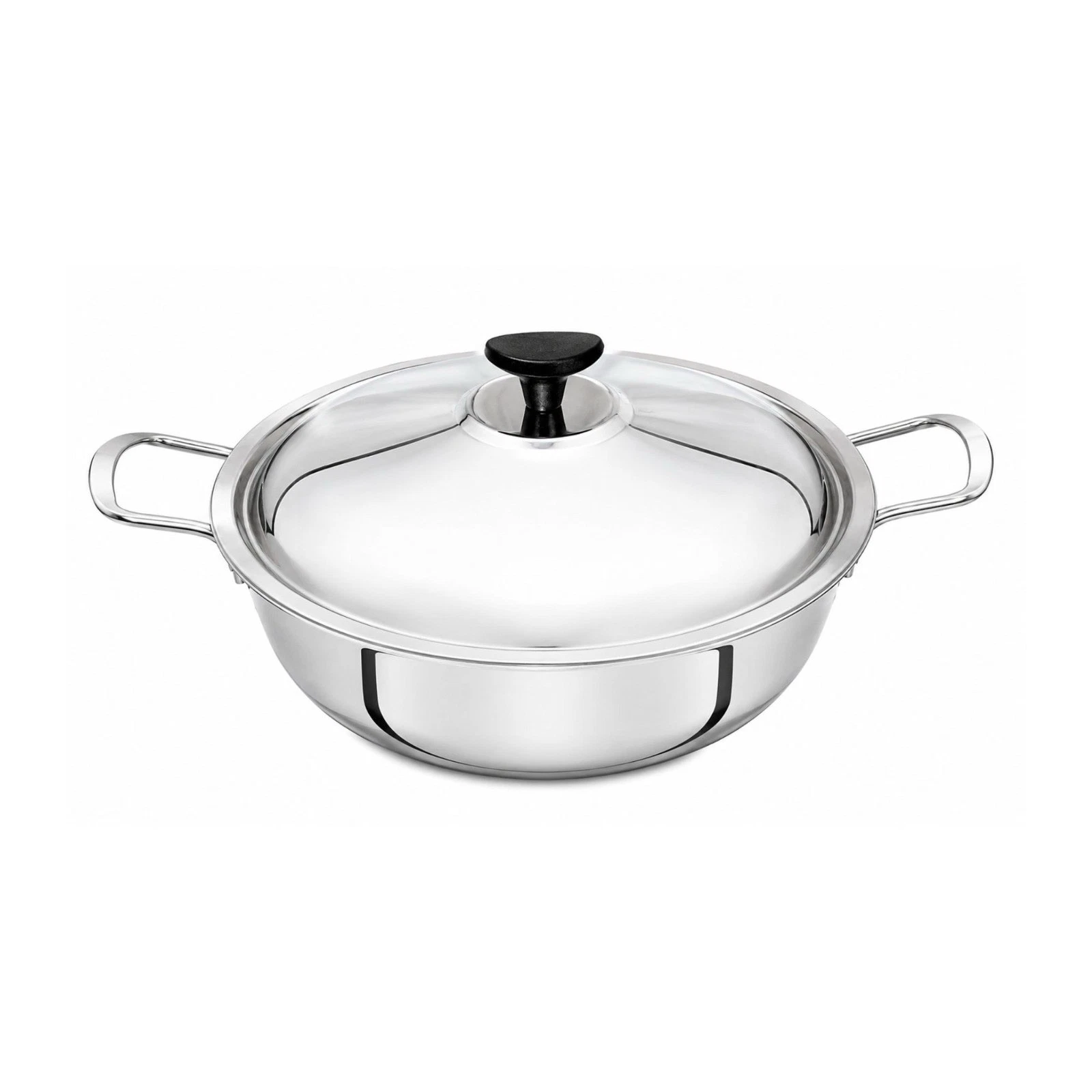 Stainless Steel Kadai Karahi Kadhai With Lid Wok Fry Pan Curry Dish Heavy Duty
Opens in a new window