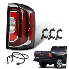 LED Tail Lights Compatible with 2016 2017 2018 GMC Sierra Right Passenger Side
