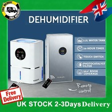 Portable Dehumidifier Humidity Reduce Quiet Home Air Dryer Mould Moisture Damp
