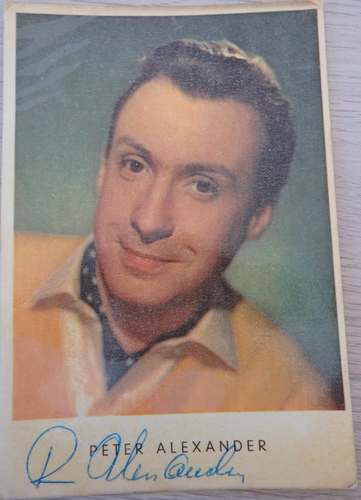 Autogramm Schlagersänger und Schauspieler Peter Alexander 1970er Jahre (123830) - Bild 1 von 3