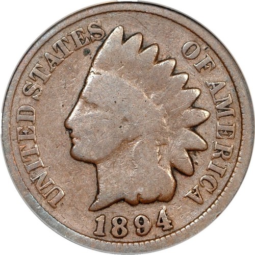 1889 XF DET. & 1894 VG INDIAN HEAD CENT CORRODED #8214 | eBay