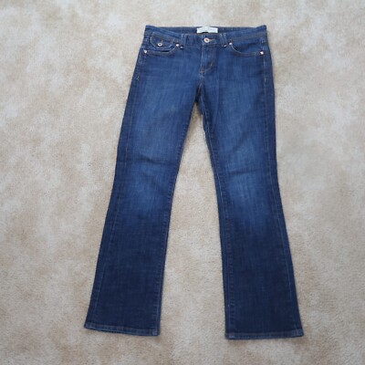 Old Navy Mid Rise Bootcut Jeans Women's 8 Blue Denim Pants