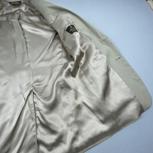 Cappotto sportivo Brooks Brothers BrookEase da uomo 37R marrone chiaro 2 bottoni made in USA - Foto 14 di 23