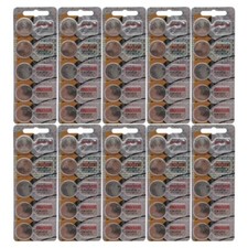 50 Pcs Original Maxell 2025 CR2025 Lithium 3V Batteries
