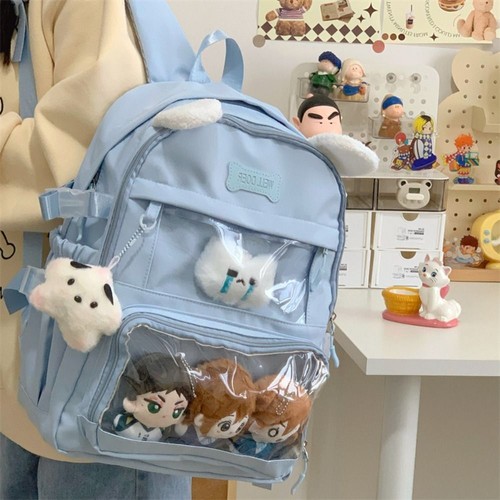 Nylon Backpack Polyester Satchels Bag Creative Gift Shoulder Bag Daily Use - Picture 4 of 15