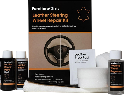 Kit Di Riparazione per Volanti in Pelle (Nero) - Rimuove Qualsiasi Accumulo Di G - Foto 12 di 12