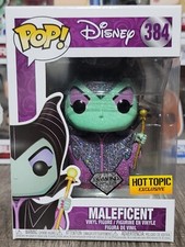 Funko POP Maleficent Diamond Glitter #384 Hot Topic Exclusive, 2018 VAULTED 