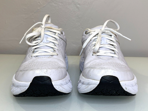 Hoka One One Women's Shoes Sneakers Bondi SR White Leather 1110521 Size 8.5 - Imagen 3 de 12