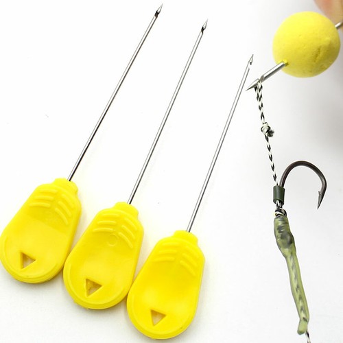 3 piezas aguja de cebo para cabello de púas de seguridad para cebo de plataforma de pesca de carpa - Imagen 6 de 8