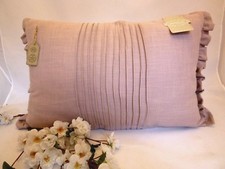 CUSCINO ROSA ARREDO CASA PER DIVANO O LETTO shabby chic CM65X40 solo fodera