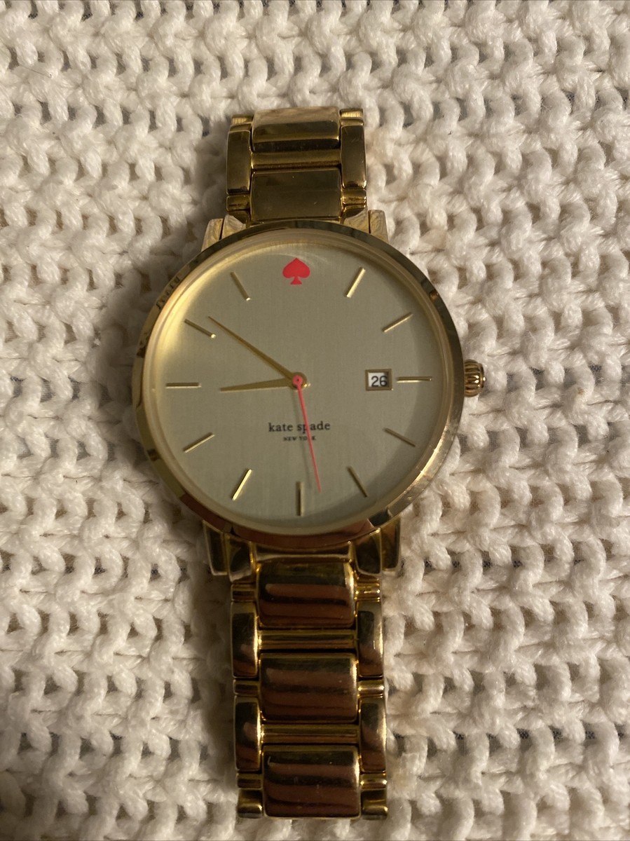 Kate Spade Gramercy Watch Women Gold Tone Date 38M Quartz - NEEDS NEW BATTERY Kate Spade New York Gramercy Grand Watch - 0641 | The RealReal main image 3