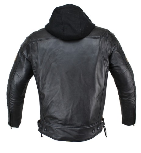 NUEVO Chaqueta de cuero de cordero de motocicleta para hombre Biker Custom chaqueta de ocio con protectores - Imagen 3 de 7