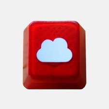 Translucent Cloudy Red Edition Novelty Doubleshot Cherry MX Custom Keycap
