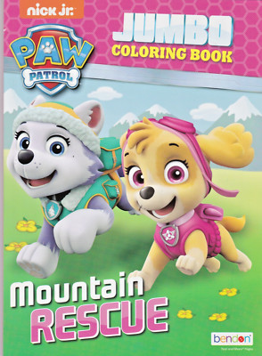 Brand New Mountain Rescue Paw Patrol Jumbo Coloring Book Kids Nickelodeon