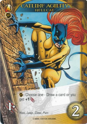 HELLCAT Upper Deck Marvel Legendary REVELATIONS CATLIKE AGILITY