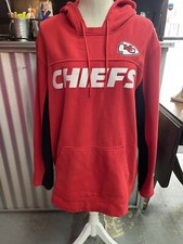 Kc Chiefs NFL Football Hoodie Size XL Mahomes Red Arrowhead Front Pocket A 