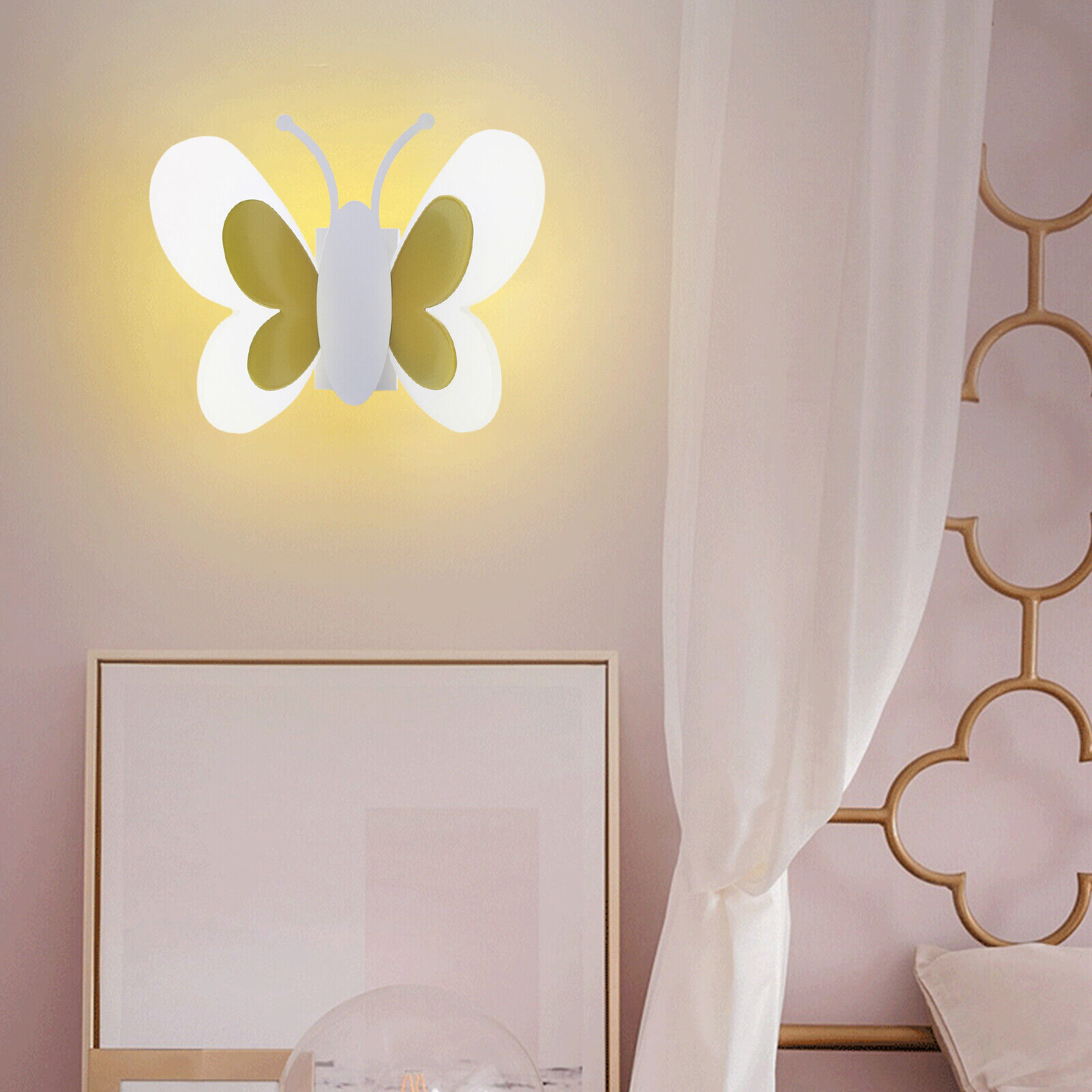 Kinderzimmer Wandleuchte LED Schmetterling Wandlampe Nachtlampe Schlafzimmer