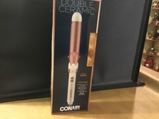 Conair Double Ceramic 1 1/4 inch Barrel Double Ceramic Curling Iron Rose Gold