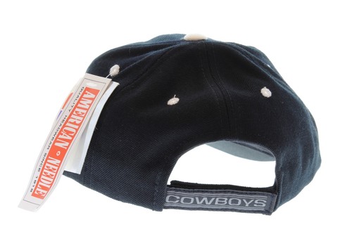 Dallas Cowboys NFL Adult Adjusable Strap Cap Hat By American Needle - Black - Picture 4 of 4