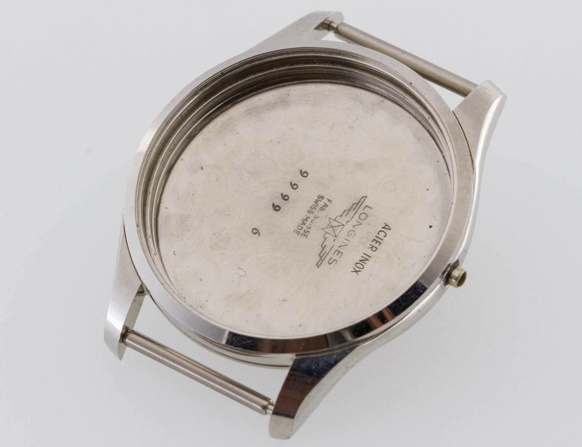 Vintage NOS LONGINES Cassa ref 9999 6 movimento caliber 30L stainless steel