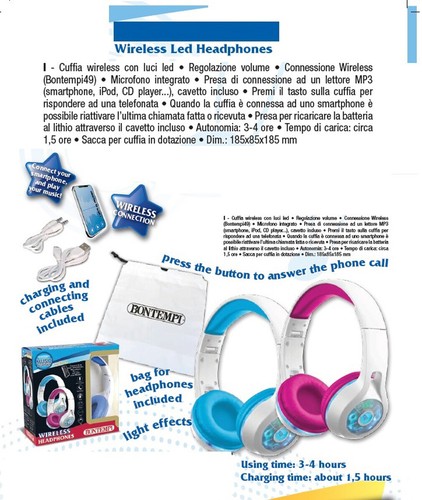 Cuffie Bluetooth Microfono Integrato MP3 Smartphone Computer Gaming Telefono  | eBay