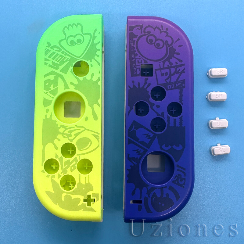 Housing Shell Case & Buttons For Nintendo Switch Joy-Con DIY Splatoon 3 Theme