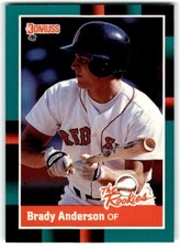 1988 Donruss The Rookies Brady Anderson Boston Red Sox #14
