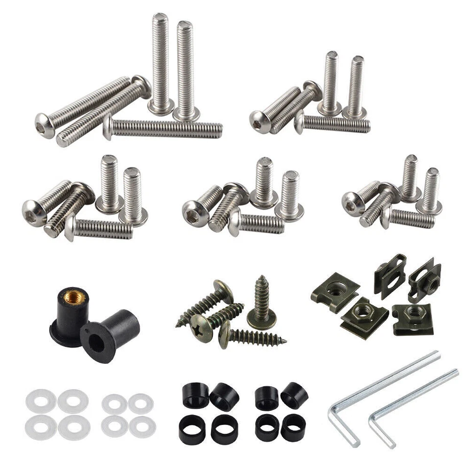 Kit de tornillos de carenado de acero inoxidable para Triumph Daytona 600 650 675 675R 900 Foto 4 de 4