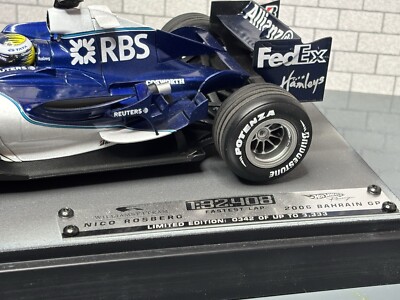 1:18 *BOXED* HOT WHEELS F1 Formula 1 2006 WILLIAMS FW28 Nico