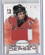 LOGAN COUTURE 2006-07 ITG O CANADA GAME USED 2 COLOR PATCH - R00KIE 