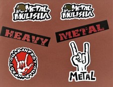 HEAVY METAL STICKERS doom THRASH Alt HARD ROCK classic DEATH black NU sludge XX