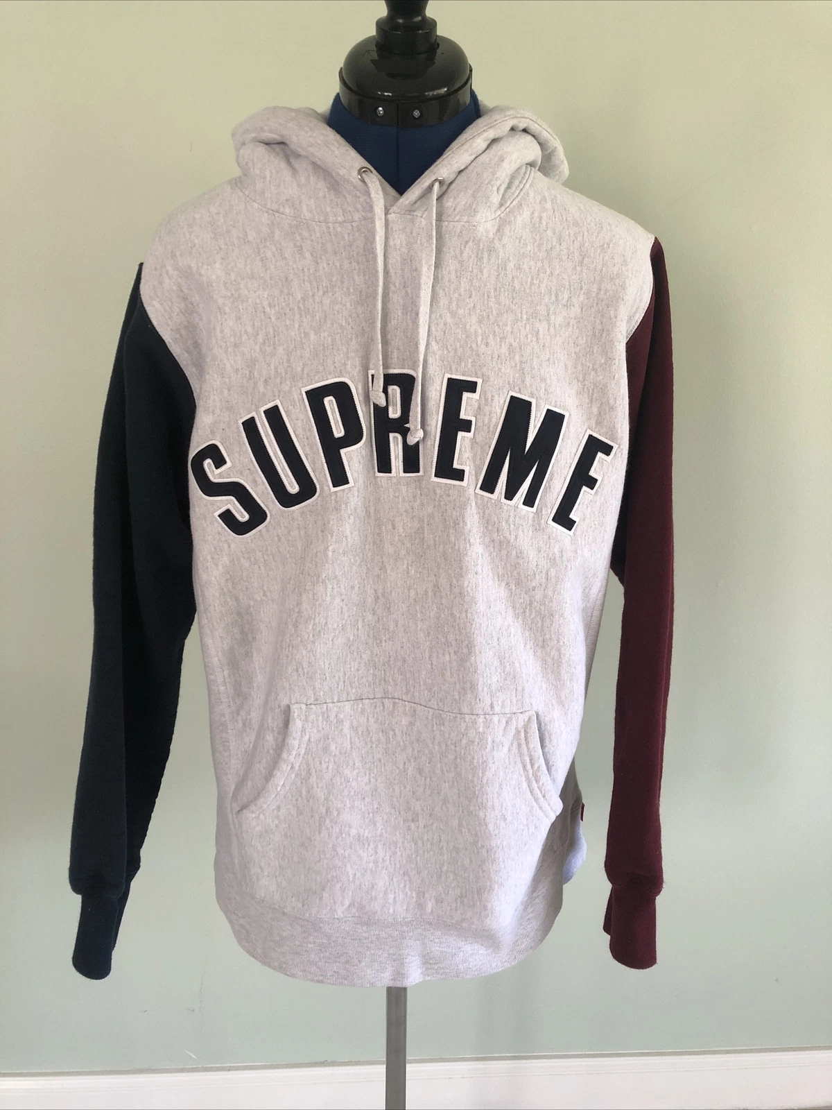 Rare FW16 Supreme couleur arc logo taille moyenne gris/bleu/rouge