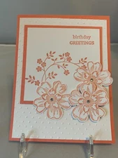 Stampin Up Card Kit Set Of 4 "Happy Birthday" cards #31a