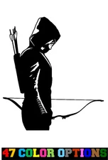 Vinyl Decal Truck Car Sticker Laptop - DC Comics Green Arrow Oliver Side Profile
