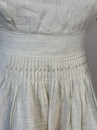 Anthropologie Floreat Strapless Cotton Dress Women’s Size 0 Cream/Striped - Picture 9 of 17