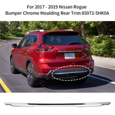 For 2017-2020 Nissan Rogue ABS Chrome Rear Bumper Lower Trim Molding 85072-5HK0A