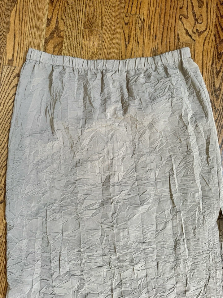 Falda tostada arrugada Lafayette 148 New York talla XXL venta al por menor $699 nueva sin etiquetas Foto 2 de 3