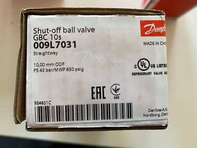 Danfoss Kugelabsperrventil 45bar GBC10s 10mm Lot ohne Schrader 009L7031