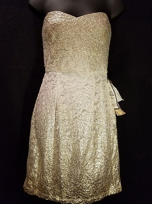 slim fit dress slacks Strapless Silver and Gold Beaded Formal Gown main image 0