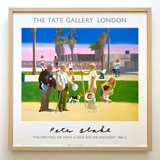 PETER BLAKE RARE 1985 LITHOGRAPH PRINT FRAMED POP ART POSTER 