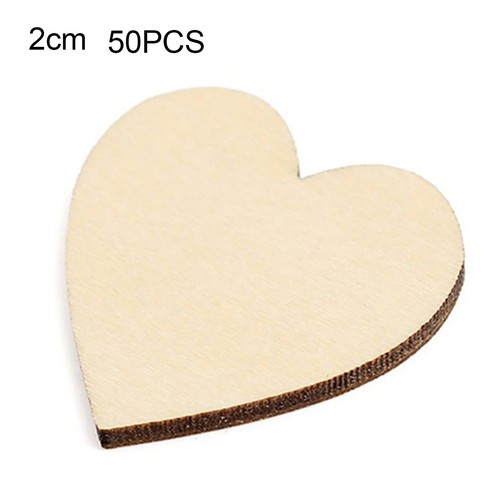 50 Stück Holz Liebe Herz Hochzeit Tisch Streudeko Basteln Party Ornament - Bild 6 von 11