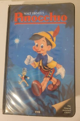 特別出品 入手困難 極レア ピノキオ PINOCCHIO WALT DISNEY PINOCCHIO Walt Disney BLACK DIAMOND VHS 1985 Black Clamshell RARE