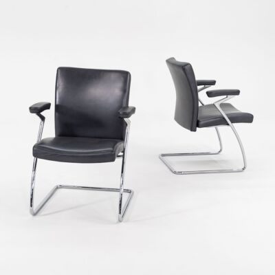 2003 Walter Knoll Art Collection Arm Dining Side Chairs in Leather 16x Available