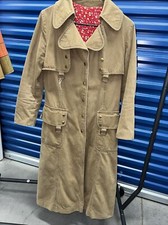New York Mackintosh Coat Trench Rain Vintage Small Retro No Belt Y2k