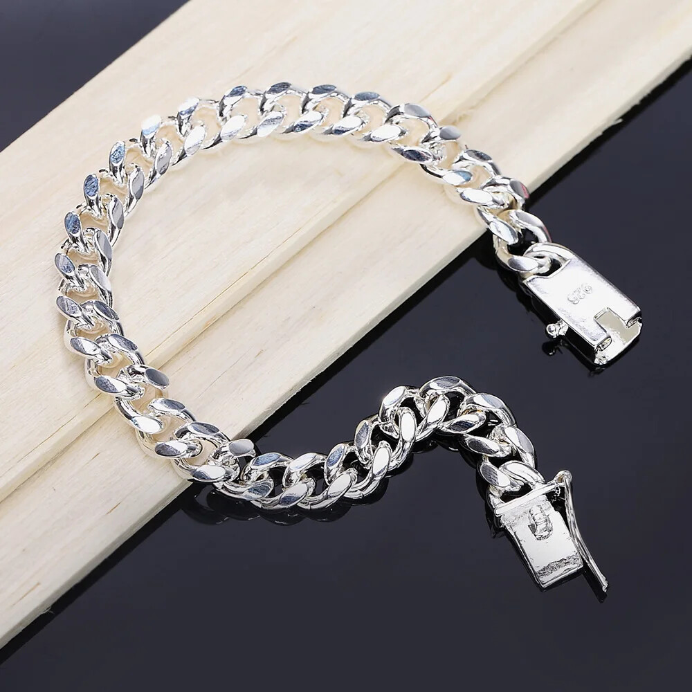 Elegant 925 Sterling Silver Bracelet - Noble Fashion Jewelry